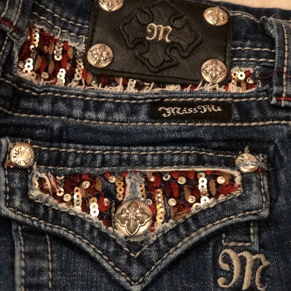 Girls kids size 12 miss me jeans inseam 29 1/2 23